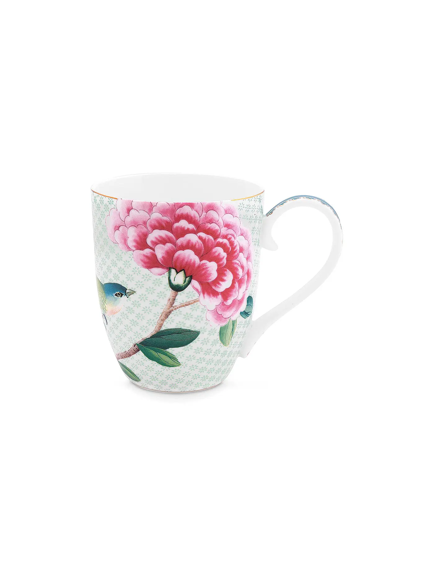 PIP STUDIO | Henkelbecher X-Large BLUSHING BIRDS 450ml Weiss | 